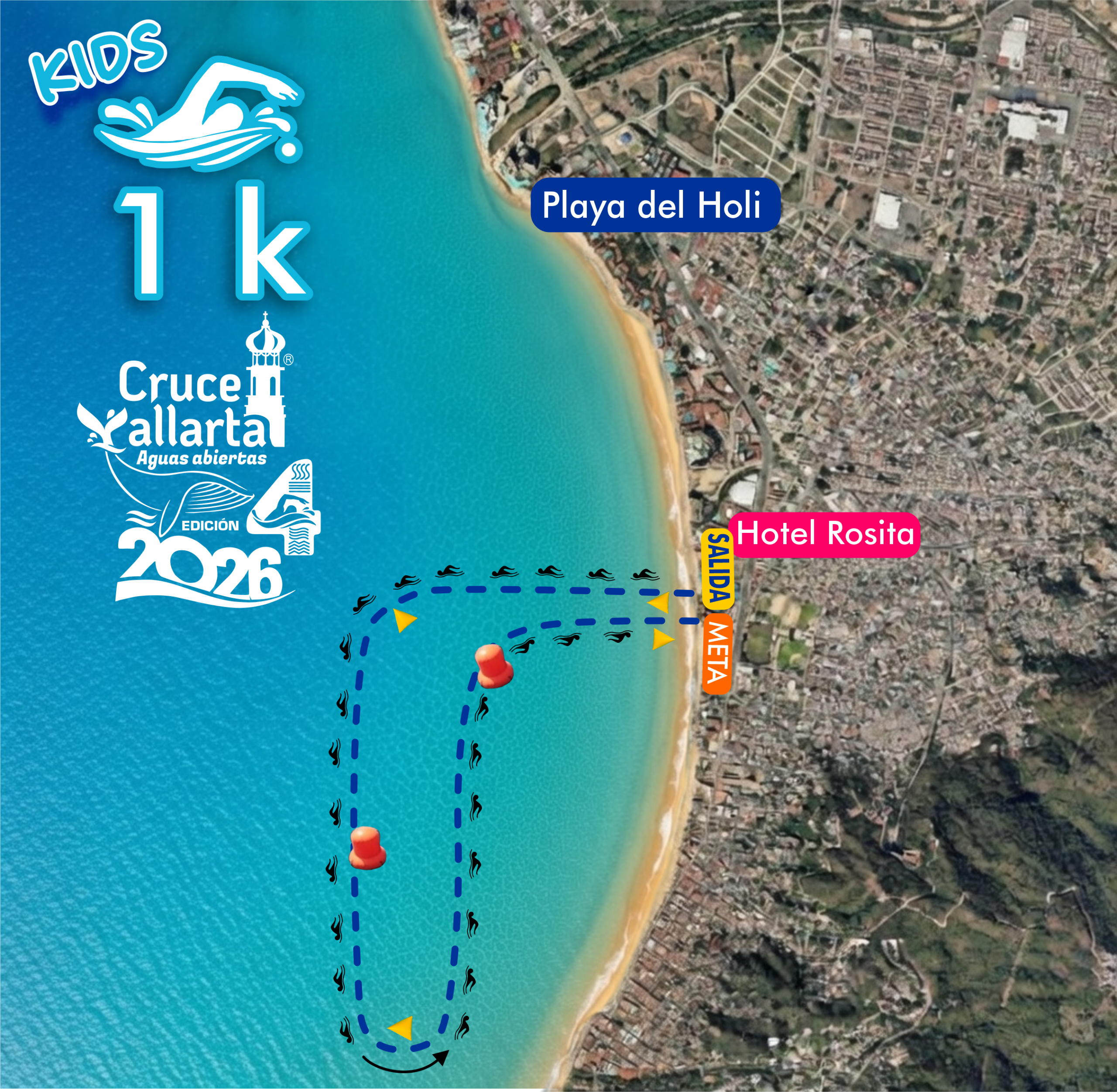 RUTA 1K -4 edic CRUCE VALLARTA